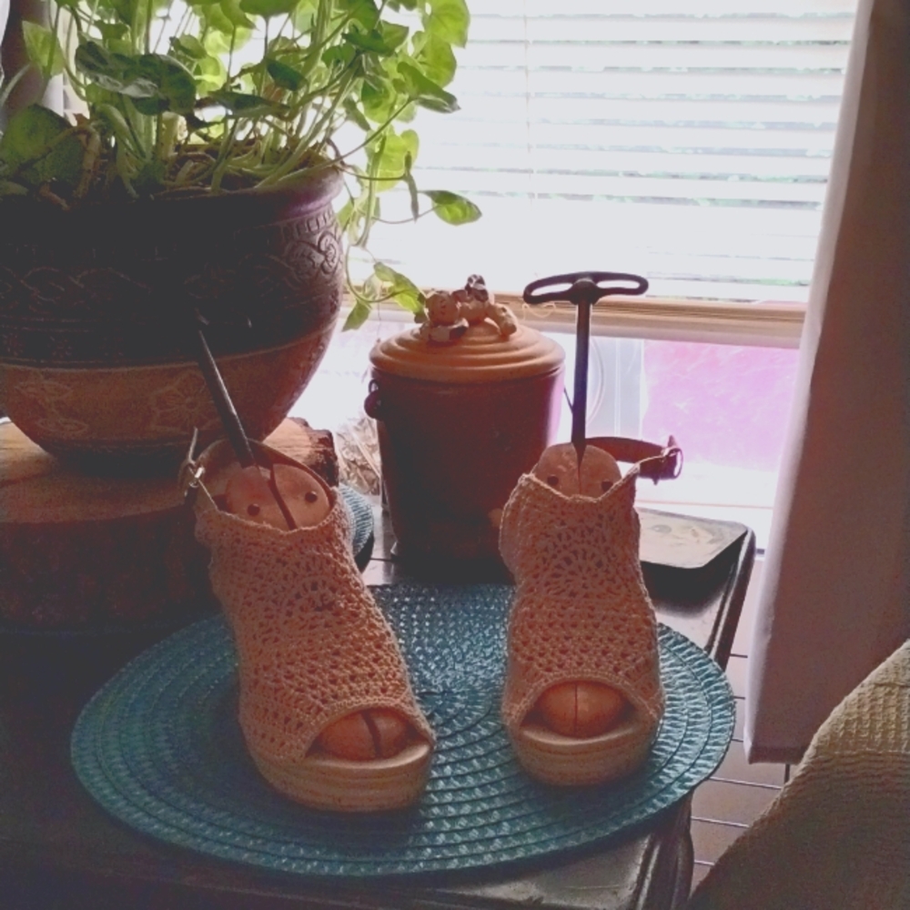 Women's Cork heeled Wedges